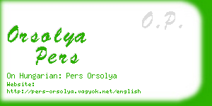 orsolya pers business card
